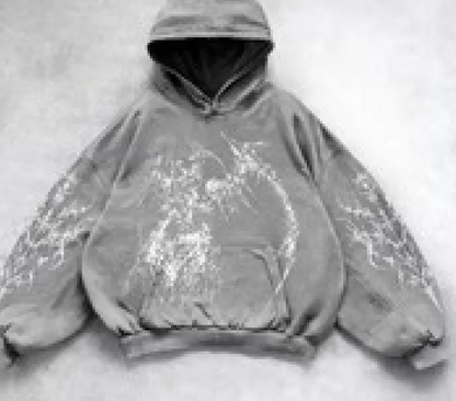 Hooded Printed Hip Hop Y2G Streetwear Sweatshirt